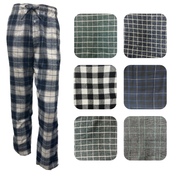 Wholesale Adult Flannel Pajama Pants - Asst. (Size S-XL) - Image 2