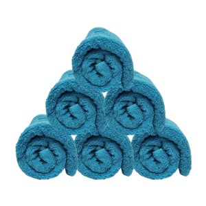 Wholesale Bath Towels – Solid Peacock Blue Colour (Size 27” x 54”)