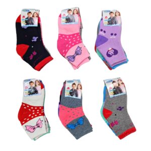 Wholesale Girls’ Ankle Socks, Asst. Cute Animals, 3-Pack – Size 7-13 ($1.00 Each)