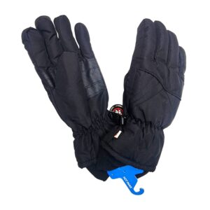 Wholesale Ladies Brand Name Ski Gloves- Black with Cuff (Size S-L)