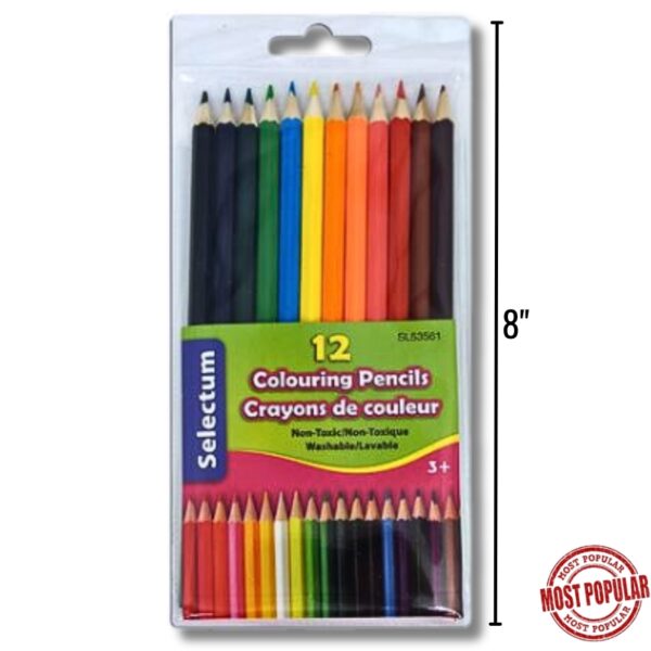 Wholesale Pencil Crayons – 12 Pack ($0.13 each)