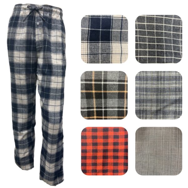 Wholesale Adult Flannel Pajama Pants – Asst. (Size S-XL)