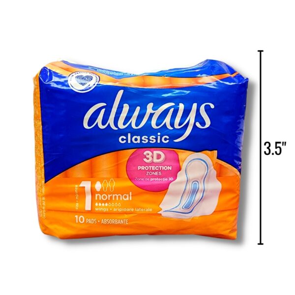 Wholesale Always Pads, 10-Pack – Classic – Size_ Normal ($0.38 Each)