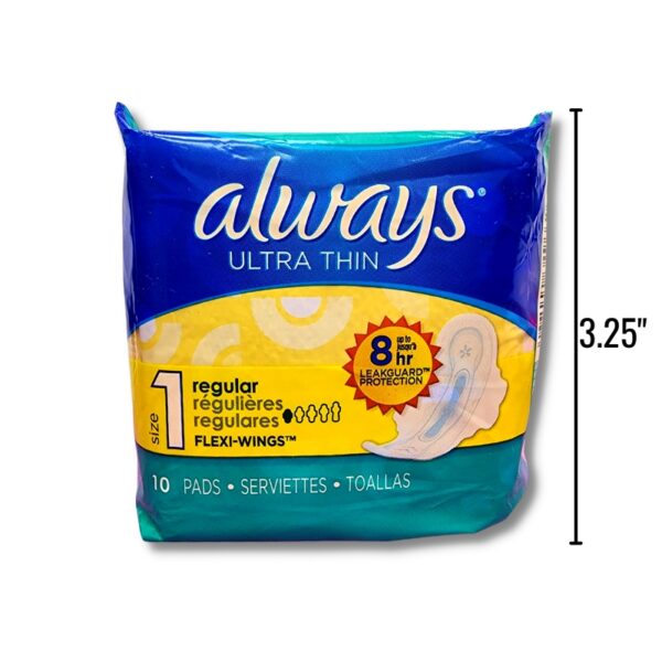 Wholesale Always Pads, 10-Pack – Ultra Thin- Size_ Regular ($0.60 Each)