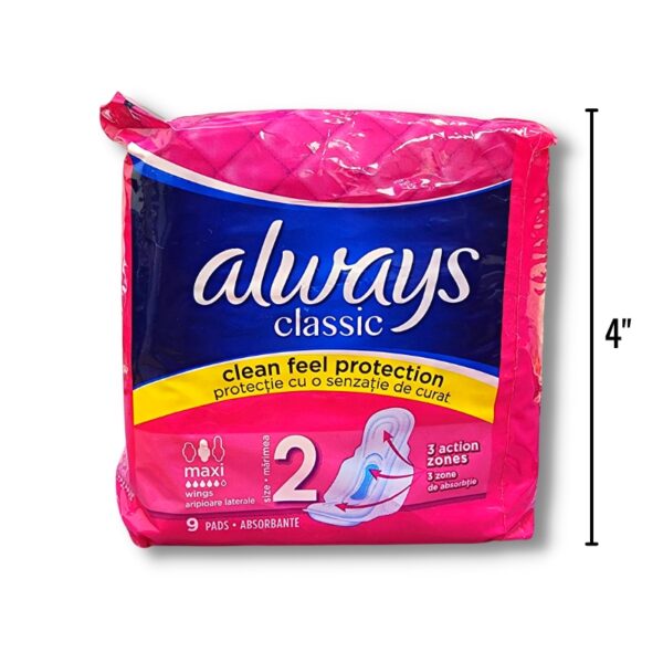 Wholesale Always Pads, 9-Pack – Classic – Size_ Maxi ($0.42 Each)