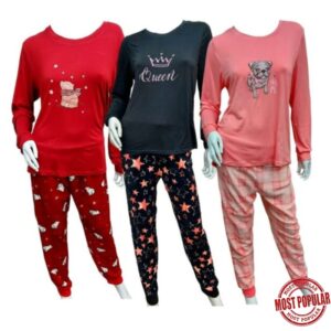 Wholesale Ladies 2-Piece Pajama Set (Size S-XL)