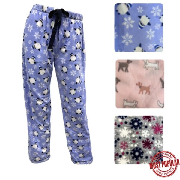 Wholesale Ladies Printed PJ Pants (Size 1X-3X)