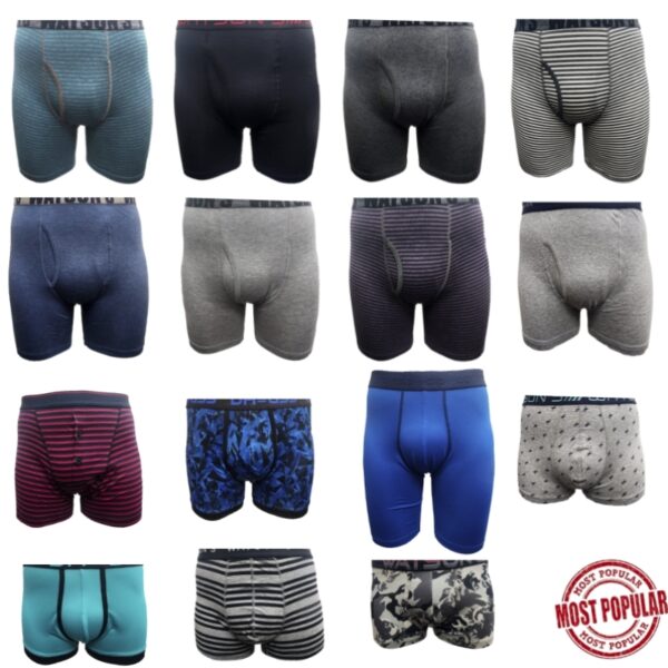 Wholesale Men’s Boxer Brief – Asst. Colours (Size Medium)