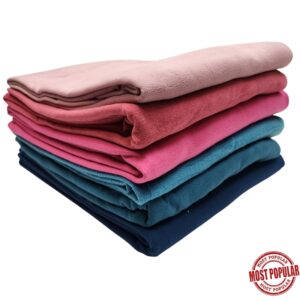 Wholesale Polar Fleece Blanket – Asst. Teals and Pinks (Size_ 60″ x 80″)