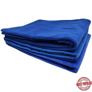 Wholesale Polar Fleece Blanket – Shades of Royal Blue (Size_ 60″ x 80″)