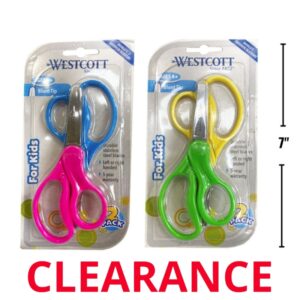 Wholesale Safety Scissors Blunt Tip, 2-Pack (Size5”)