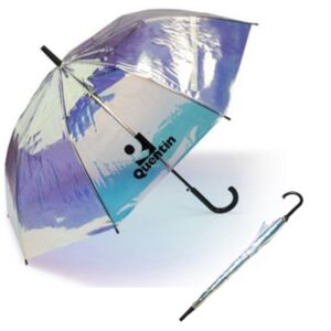 Wordsworth Iridescent Umbrella - Black