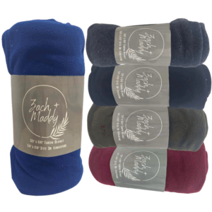 Wholesale Polar Fleece Throw Blanket - Asst. Colours and Patterns (50” x 60”)