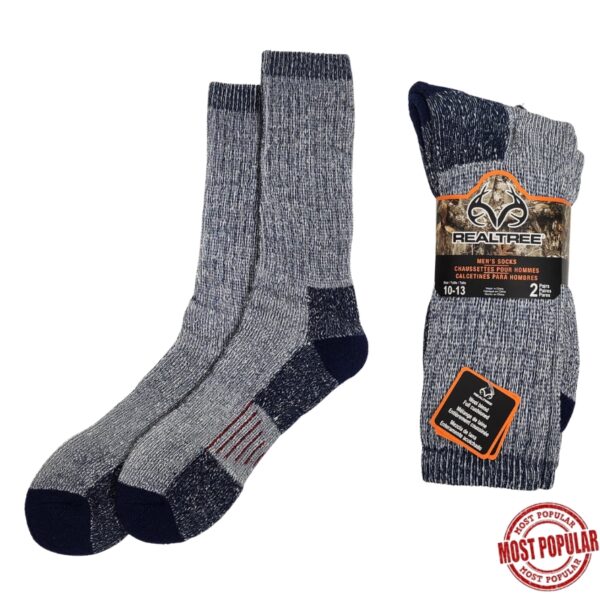 Wholesale Men’s Winter Sock, Navy, 3-Pack – Size 10-13 ($3.00 Each)