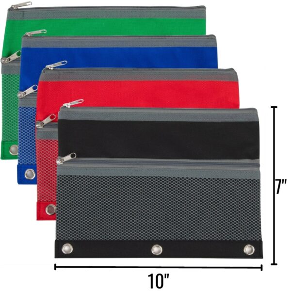 Wholesale Pencil Case 3 Holes for Binder (Size 7” X 10") - Image 2