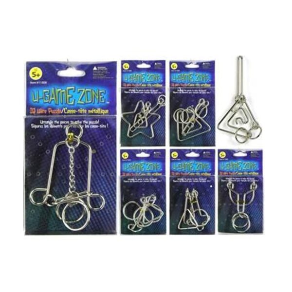 Wholesale Wire IQ Puzzle – 6 Assorted Types