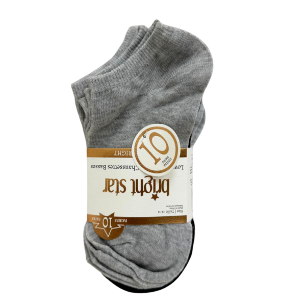 Wholesale Ladies' Low Cut Socks, Asst Colours, 10-Pk - Size 9-11 ($0.95 Each) - Image 2