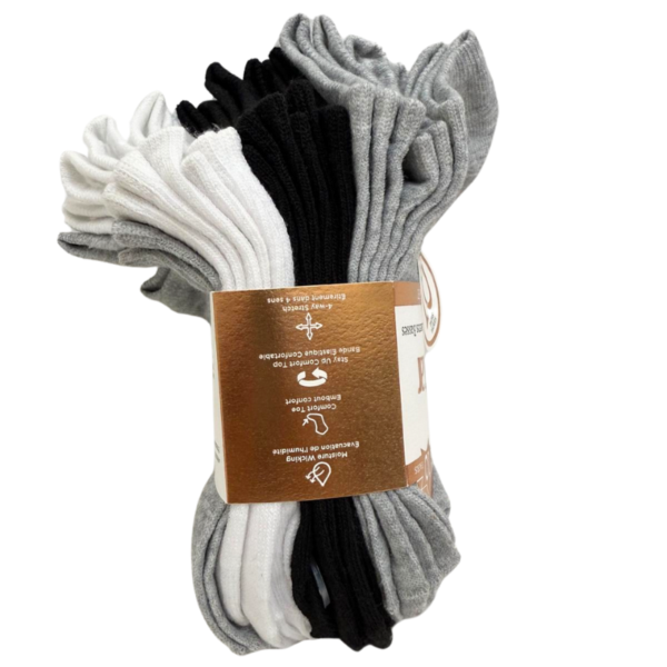 Wholesale Ladies' Low Cut Socks, Asst Colours, 10-Pk - Size 9-11 ($0.95 Each) - Image 3