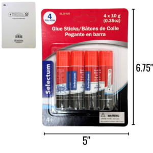 Wholesale 4-Pack Glue Sticks ($0.55 each)