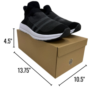 Wholesale Men's Knit Slip-On Runners - Black (Size 39-45)