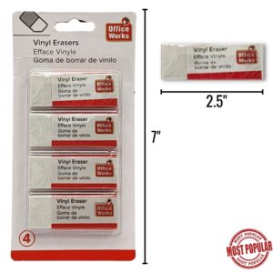 Wholesale 4-Pack Office Works Erasers ($0.44 each)