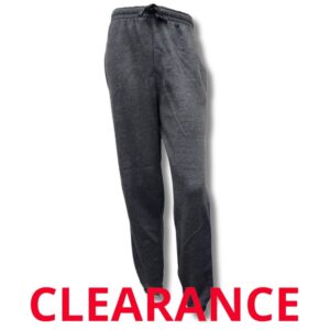 Wholesale Adult Fleece Track Pant Charcoal- Size X-Large