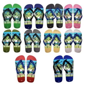 Wholesale Adult Flip Flops – Asst Beach Designs (Size 40-45)