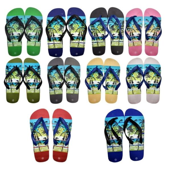 Wholesale Adult Flip Flops – Asst Beach Designs (Size 40-45)