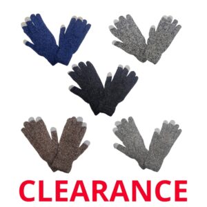 Wholesale Adult Touch Screen Double Layer Gloves – Asst. Colours