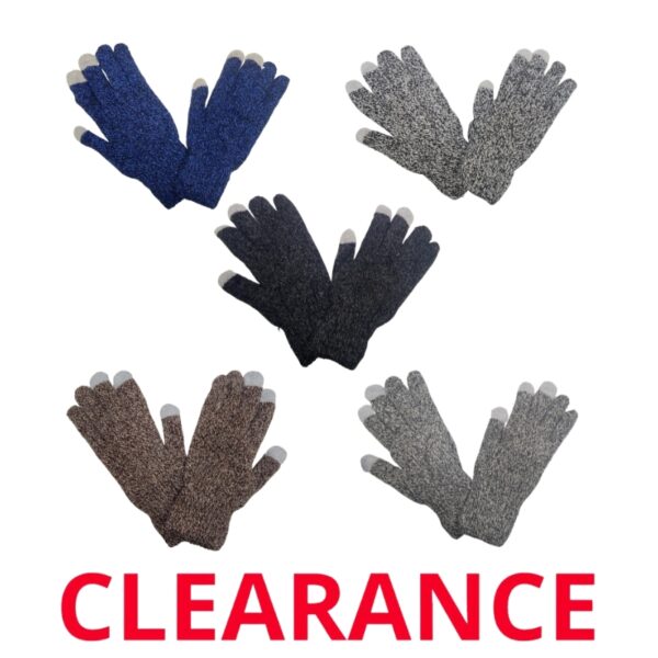Wholesale Adult Touch Screen Double Layer Gloves – Asst. Colours