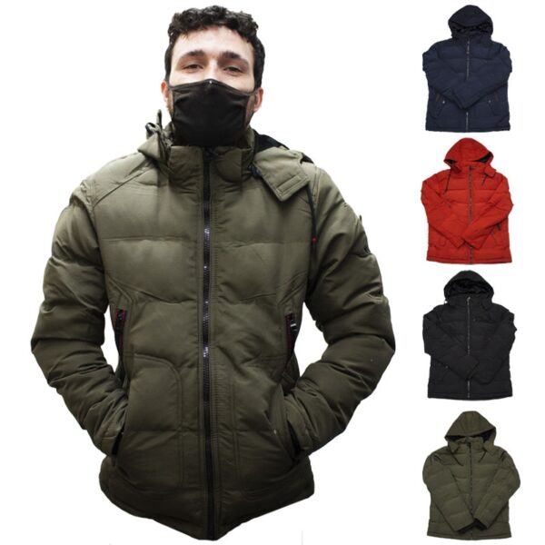 Wholesale Adult Winter Jacket With Hood, Asst. Colours (Size: XS-XL)