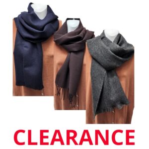 Wholesale Adult Wool Scarf- Asst Colours