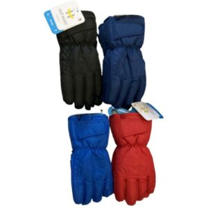 Wholesale Brand Name Children’s Ski Gloves with Strap, Asst. Colours (Size_ 4-6X)