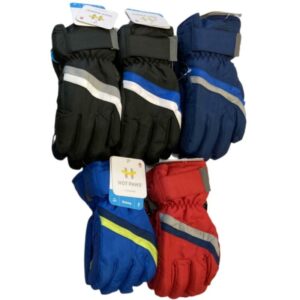 Wholesale Brand Name Children’s Ski Gloves with Strap, Asst. Colours (Size_ 4-6X)