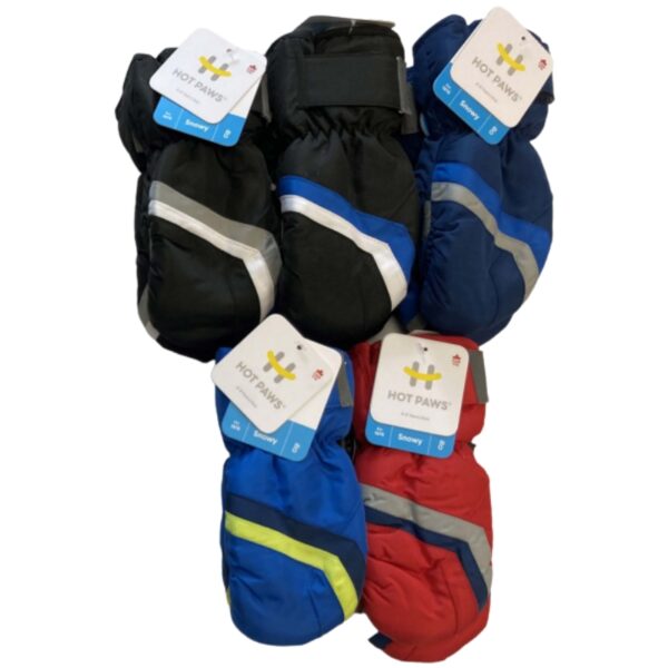 Wholesale Brand Name Children’s Ski Mitten with Strap, Asst. Colours (Size 4-6X)