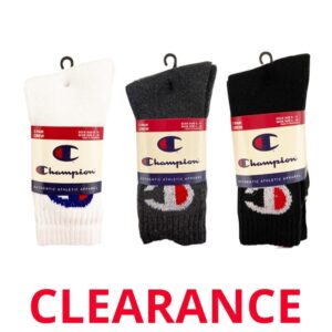 Wholesale Champion Ladies’ Sports Socks, 3-Pack ($2.33 each)