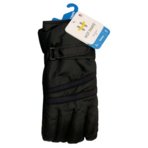 Wholesale Ladies’ Ski Glove with Strap- Asst Colours (S-L)