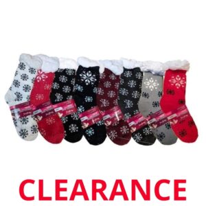 Wholesale Ladies Slipper Socks With Snowflakes