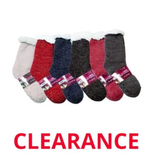 Wholesale Ladies Sparkly Slipper Socks