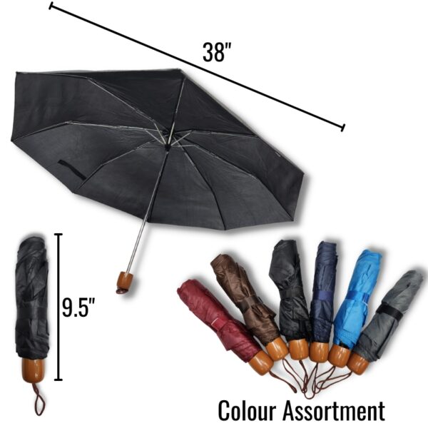 Wholesale Manual Folding Umbrella – Asst Colour