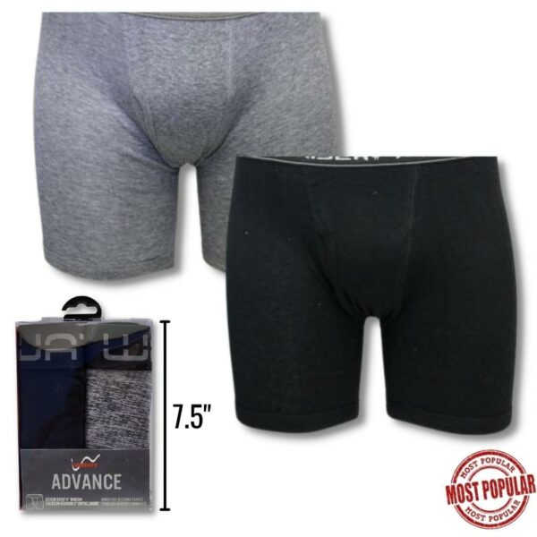 Wholesale Men’s Boxer Briefs, Asst Colours, 2-Pack (Size: S-XL) ($3.00 each)