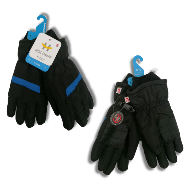 Wholesale Youth Ski Gloves- Stiped, 4 Colours (Size: S/M & L/XL) - Image 3