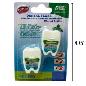Wholesale 2-Pack Travel Size Dental Flosses - 15m ($0.98 Each)