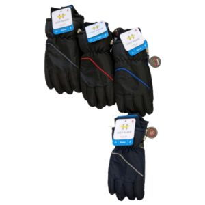 Wholesale Brand Name Youth Ski Gloves, Asst. Colours (Size: S/M & L/XL)