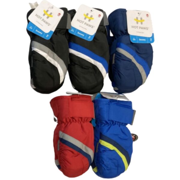 Wholesale Brand Name Toddler's Ski Mitten with Strap, Asst. Colours (Size: 2-3X)