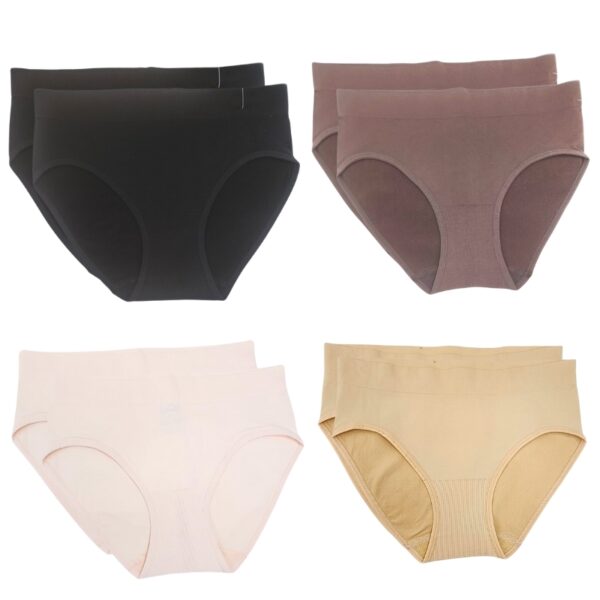 Wholesale Ladies’ Hipster & Bikini Brief Asst. Colours & Styles 2-Pack (Size: S) ($3.00 Each) - Image 2