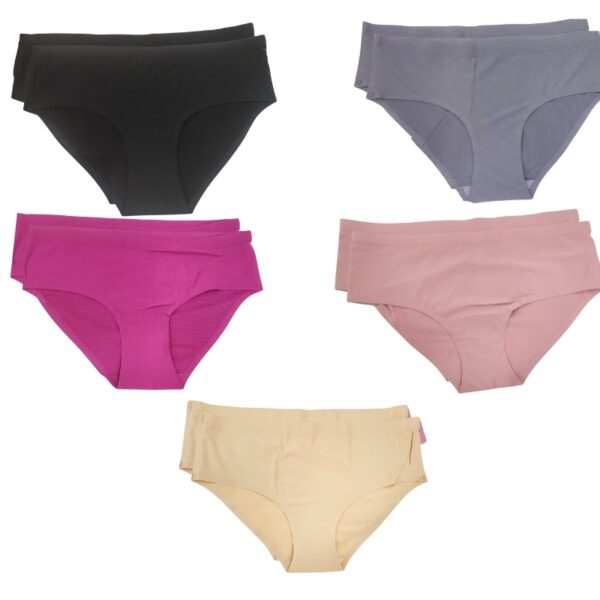 Wholesale Ladies’ Hipster & Bikini Brief Asst. Colours & Styles 2-Pack (Size: S) ($3.00 Each) - Image 4