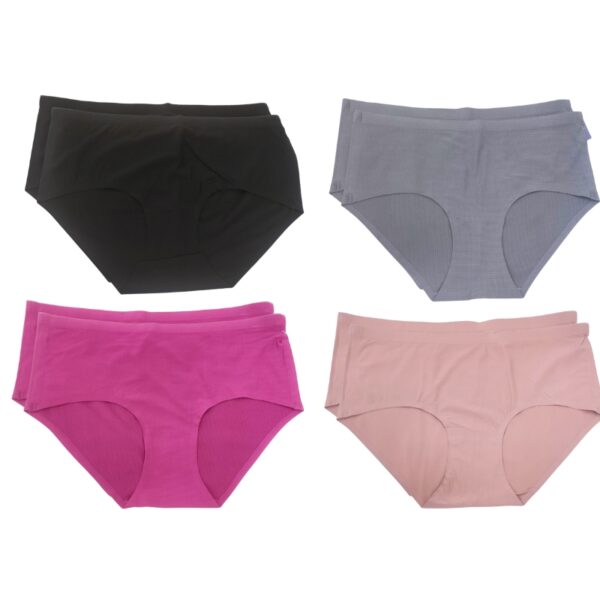 Wholesale Ladies’ Hipster & Bikini Brief Asst. Colours & Styles 2-Pack (Size: S) ($3.00 Each) - Image 3