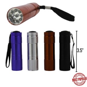 Wholesale 9 LED Mini Flashlight (3.5″)