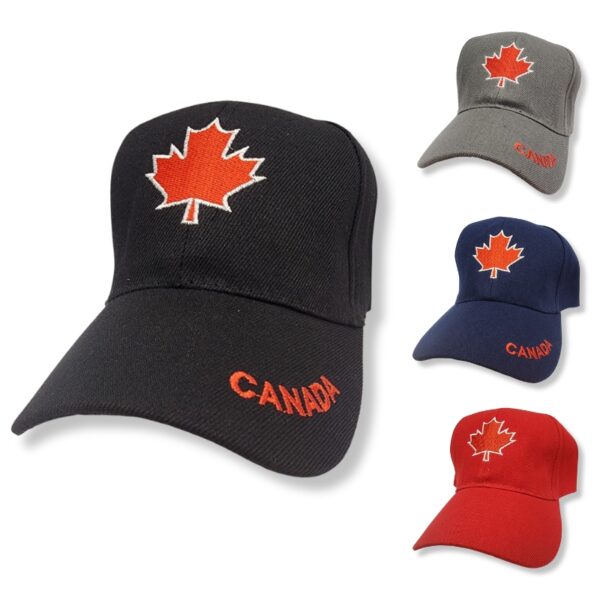 Wholesale Canada Adult Ball Cap - Asst Colours - Image 2